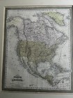 North America 1850 Map Rare Thomas  Cowperthwait Excellent Condition 