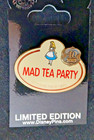 Wdw Mad Tea Party 40 Years Name Tag Pin Collection Cast Exclusive Pin  84964 new