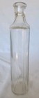 Vintage Embossed Medicine Clear Glass Bottle  3xvi  9  Tall 3 1 2  Wide
