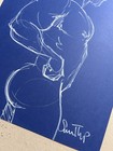 Nude Male Black Drawing- Original Fine Art- Direct From   Signed By Artist