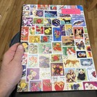 World Stamp Album- Over 400 Vtg Stamps- Usa cz ussr europe Etc  Philatelist Look