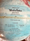 Vintage 1985 - 12   replogle World Nation Globe Raised Relief On Floor Stand