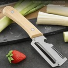2026 New Paring Knife Ergonomic Wood Handle Knife Stainless Steel Vegetable Peel