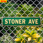 Vintage Metal Tin Sign Stoner Ave Rustic Street Plate Funny Home Wall Art Decor