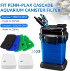 Canister Filter Pads Compatible With Penn Plax Cascade Black blue green white 