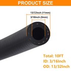 3 16 Inch Id Fuel Line Hose  10ft Fuel Line With 4pcs Hose Clamps 300psi High   