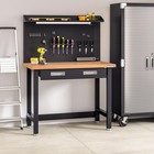 Seville Classics Ultrahd Heavy Duty Commercial Lighted Workcenter W pegboard 