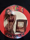 Vintage Rca Color Pinup Girl Porcelain Gas Oil Garage Store Repair Pump Sign