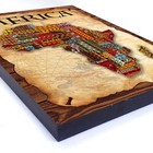 Map Of Africa In Pattern Old Paper Effect An Antique Style Canvas Wood Wall Art 