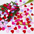 Valentine s Day Heart Table Confetti - 400 Pieces Romantic Decor  red  Pink  Whi