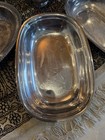 Vintage Silverplate Serving Lot - Platters  Bowls  Gravy Boats  Etc  Misc Set