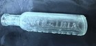 Antique Virginia Worm Killer Bottle   Rare Aqua Blue green