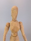 Vintage 12  Wooden Fully Jointed Figure Articulated Artist Model Doll Wood