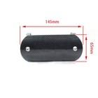 Motorcycle Exhaust Middle Pipe Heat Shield Cover Muffler Protector Carbon Like