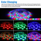 32ft Flexible 3528 Rgb Led Smd Strip Light Remote Fairy Lights Room Tv Party Bar