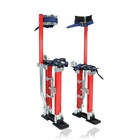 15 In -23 In Adjustable Drywall Stilts Tool For Painters Walking Taping Red