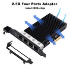 Intel I226 2 5gbps 4-port Pcie Network Adapter Card For Gaming Server Desktop Pc