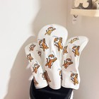 New Little Tiger Series Golf Driver Wood Hybrid Putter Iron Club Cover Magnetic