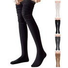 Long Socks Winter Warm Over Knee High Socks Knitted Women Long Stockings Thigh