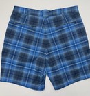 Nike Golf Tour Performance Dri-fit Blue Plaid Flat Front Shorts 34w 10 