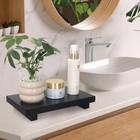 Bathroom Vanity Counter Tray Decor Farmhouse Wood Risers 10  X 6  X 1 6  Black