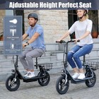 Electric Scooter For Adults With Seat  Max 30miles Ranges  Top Speed 20mph  500 