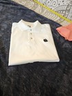 Vintage Apple Computer Embroidered Logo Polo Shirt White Xl Tech Memorabilia