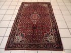 Vintage Estate Semi-antique Handmade Middle Eastern Bijar Rug E403