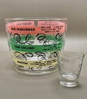 Vintage Hazel Atlas Mcm Mixed Drink Recipes Glass Highball Bar Ice Bucket