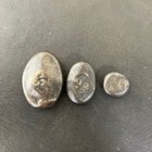 Japanese Ancient Bean Coins 3 Pcs Mameita Gin Edo Period  yh016