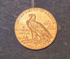 1909 D American Half Eagle Indian Head  5 Gold Coin