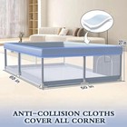 65x50 Baby Playpen Toddler Play Yard Indoor Outdoor Soft Mesh Fence Grey Toddler