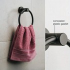 1 2 Pcs Round Bathroom Towel Holder - Stainless Steel Wall Mounted Towel Ring Us