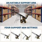 Heavy Duty Stair Climbing Hand Truck  330 Lbs Capacity Foldable Dolly For Steps