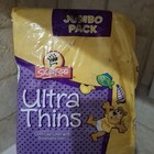 Vintage Ultra Thins Shop Rite 37 Pk Diapers Size 2 Open Bag 2002 Vtg