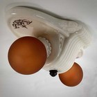 Vintage Flush Mount Porcelain Ceiling Light Fixture