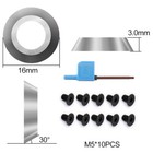 16mm Round Carbide Inserts Replacement Cutter For Wood Turning Lathe Tools