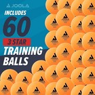 Training 3 Star Table Tennis Balls 60 Pack - 40 mm Regulation Bulk Ping Pong Bal