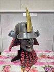 Japanese Vintage Samurai Armor Wearable Helmet Warrior Cosplay Full Face Mask