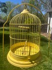 Vintage Early 1900 s Antique Rod Iron Bird Cage