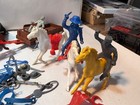 Vintage Mpc Ring Hand  Playset Plastic Civil War Play Set  Military Figures