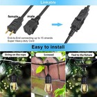 50 100 200ft Led Outdoor String Lights St38 Shatterproof 2700k Patio Lights