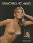 1980 Bodysilk By Olga Print Ad 8 x11  Bodysilk Bra Sexy Blonde