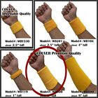 Couver Absorbent Soft Durable 6 Inch Extra Long Thick Sports Wristband Sweatband