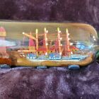Folk Art Ship In A Bottle  Great Condition