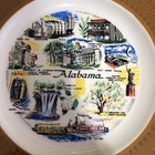 Vintage State Collectors Plate Alabama Morrocco Brand Made In Usa