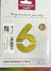 40  Gold Foil Number 6 Balloon Jumbo Mylar Birthday Party Decoration Helium Comp