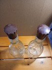 Set Of 2 Vintage Decanters With Screw  On Cap