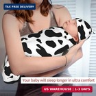 Cow Print Baby Stuff Swaddle Blankets Beanie Hat Sets  Soft And Stretchy Newborn