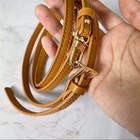 Deep Tan Crossbody Vachetta Leather Strap Replacement For Croisette Bag